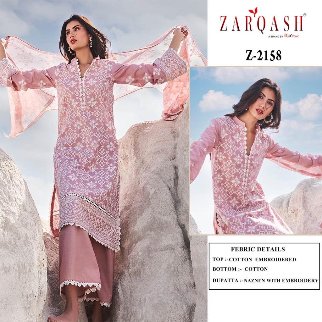 Lawankari Vol 24 By Zarqash Embroidery Cotton Pakistani Suits Wholesale Market In Surat